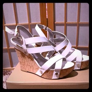 Guess platform wedges-worn once. SO comfy!